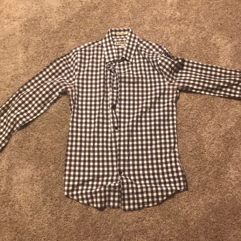 Express squared dress shirt